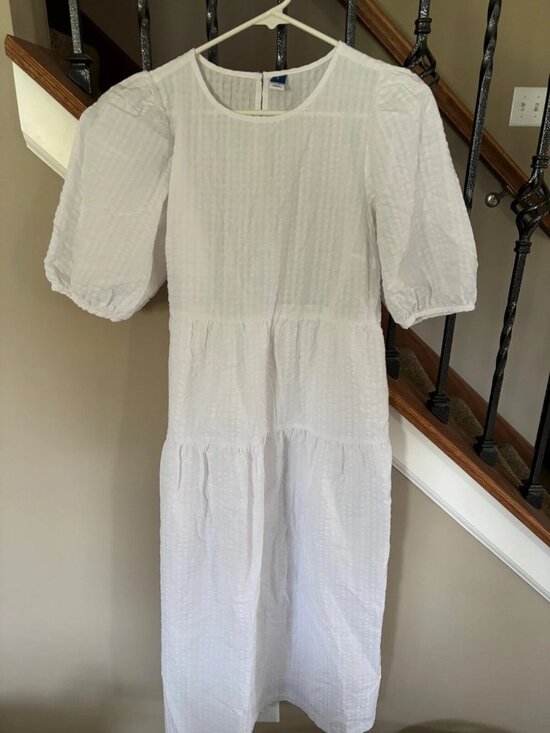 Old Navy Dresses & Skirts - Womens White Old Navy Dress Gingham S